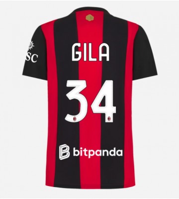 AC Milan Mario Gila #34 Hjemmebanetrøje Dame 2026-27 Kortærmet